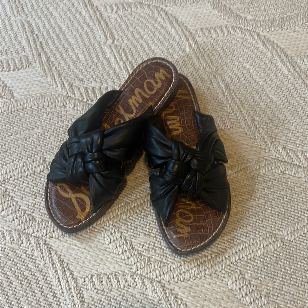 Sam Edelman Black Knotted Sandals